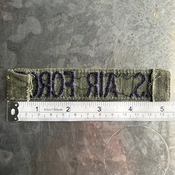 U.S. AIR FORCE embroidered tape patch - Vintage - Picture 10 of 10